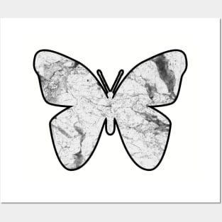 Marble butterfly Posters and Art